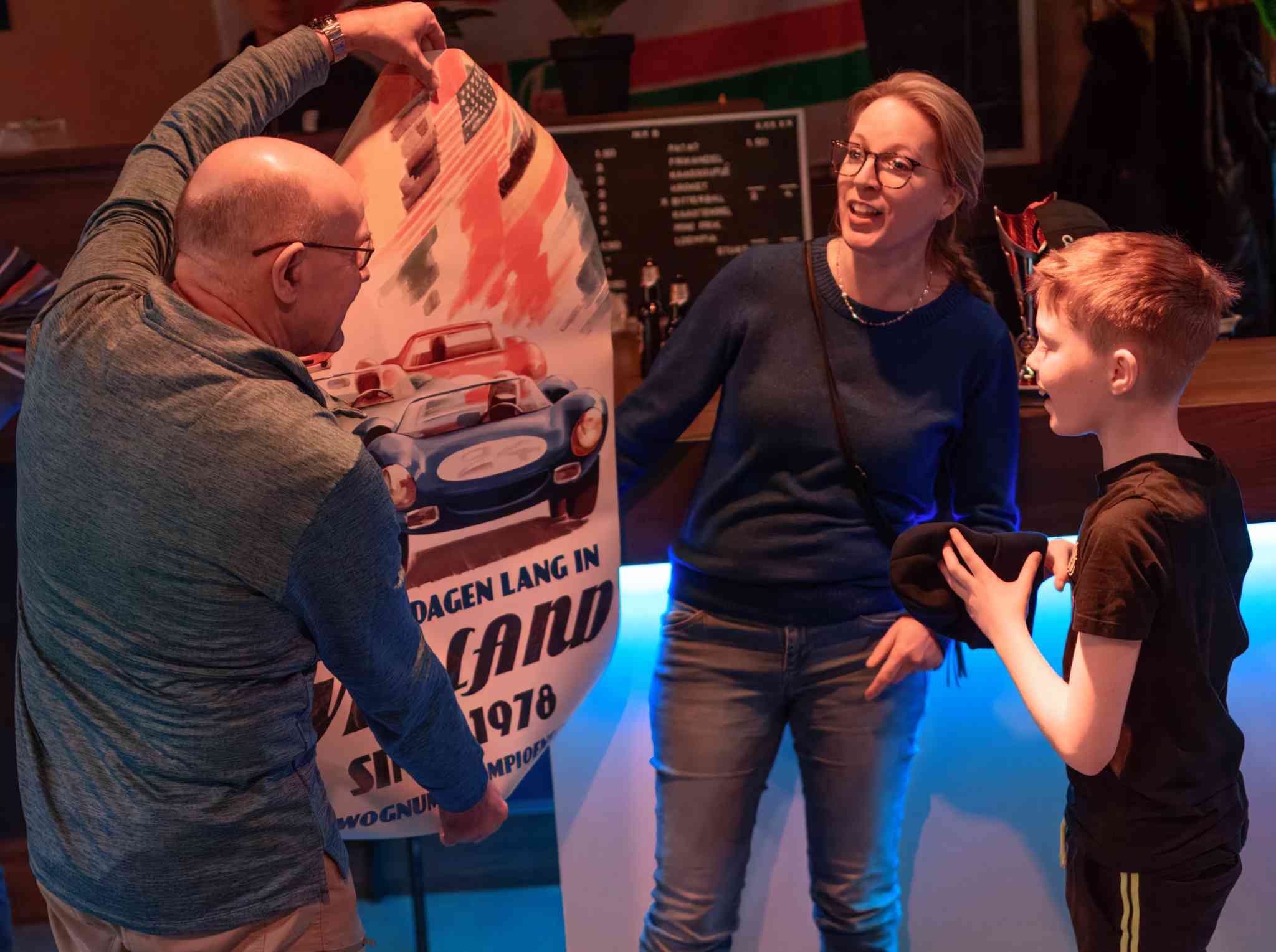 Poster voor de winnaar bij de junioren